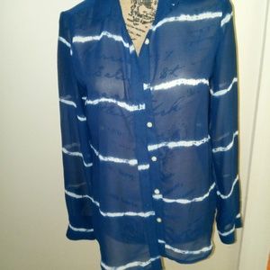 Old Navy sheer polyester shirt